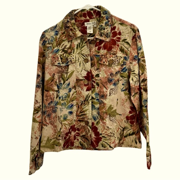 Coldwater Creek Jackets & Blazers - Coldwater Creek Floral Jacket